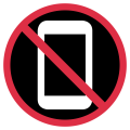 No cell phone icon