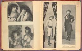 Pages from the Sarah Bernhardt scrapbook