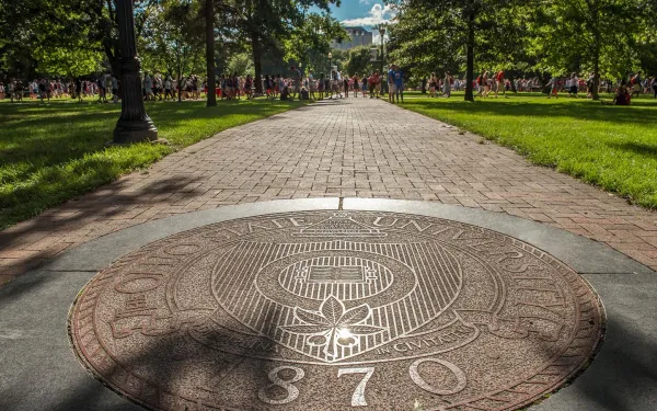 Ohio state unversity seal on the Oval