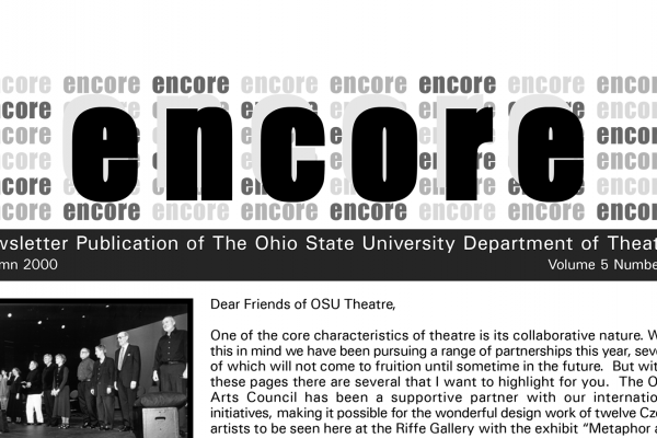 Header for the 2000 Encore Newsletter