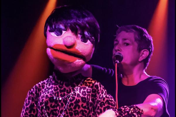 Beth Kattelman with puppet