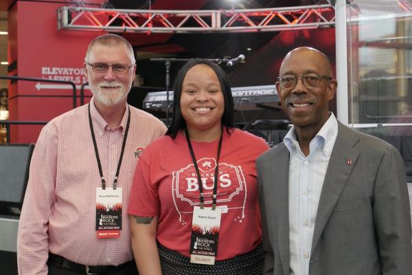 Provost McPheron, Nigeria Gould, President Drake