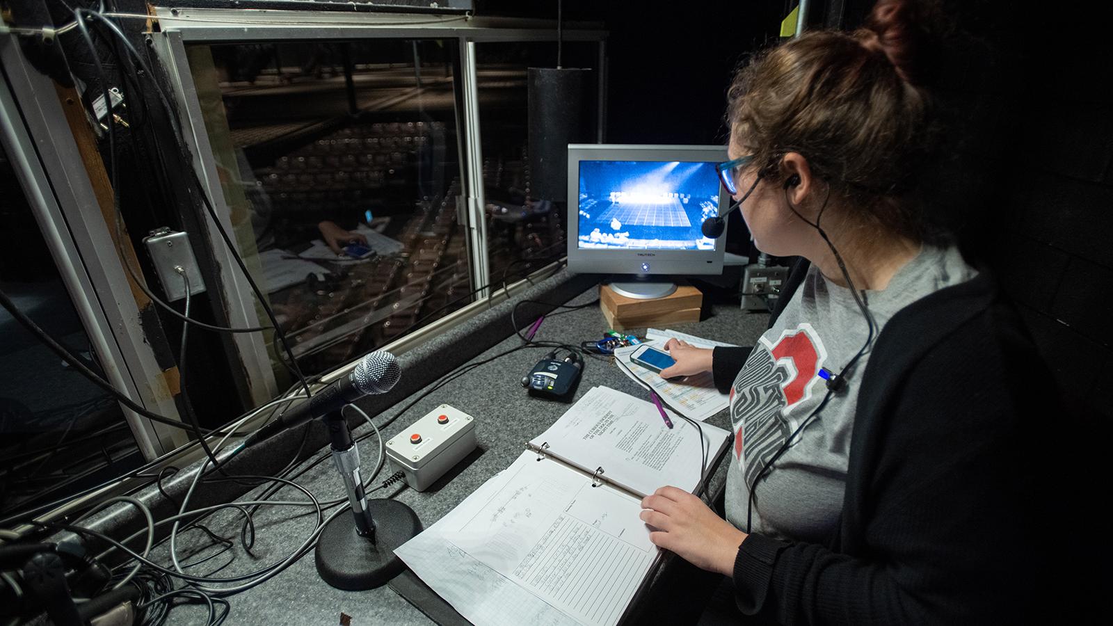 Stage manager running rehearsal
