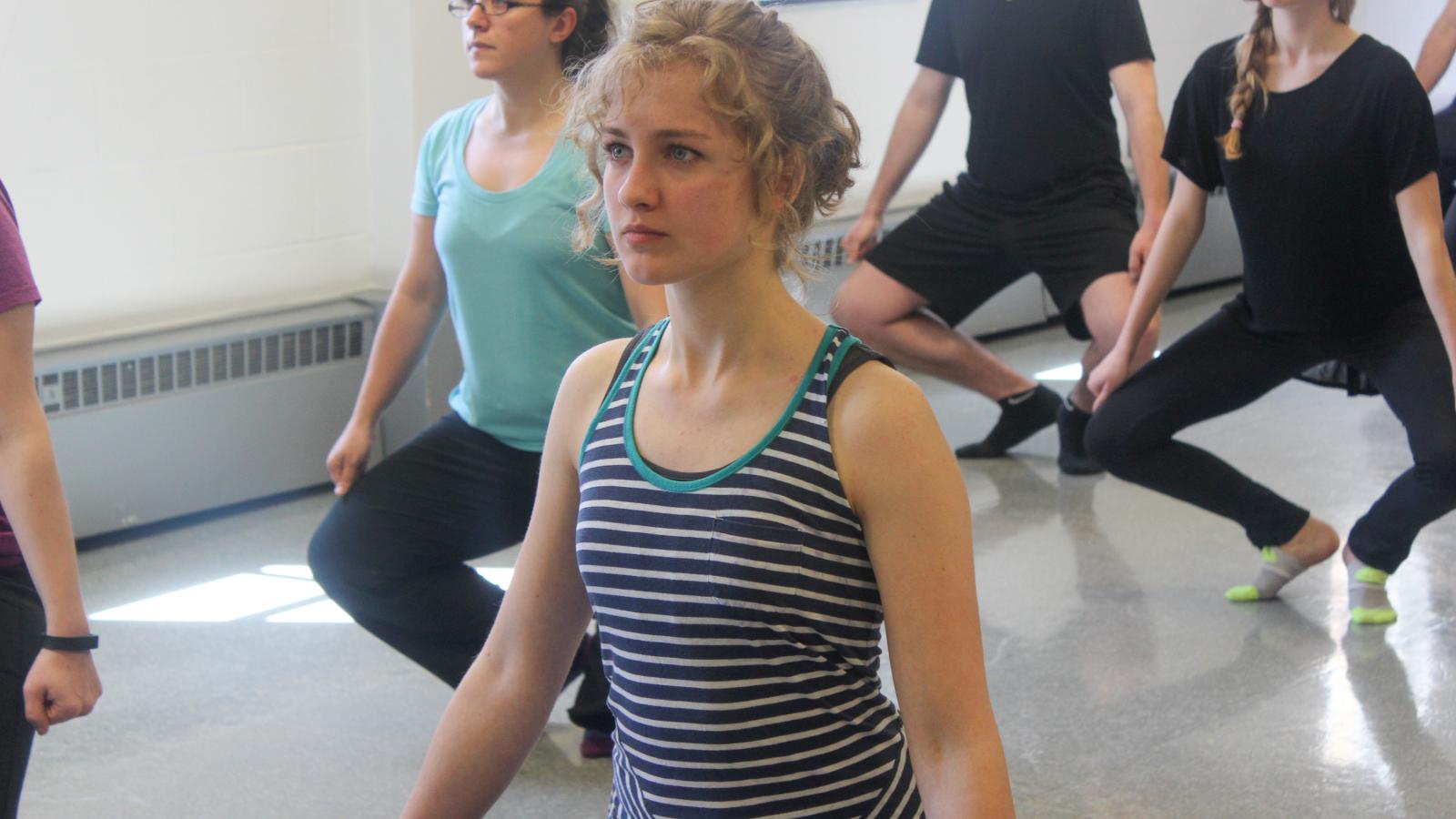 Jennifer Geiger participates in the SITI Company residency. 