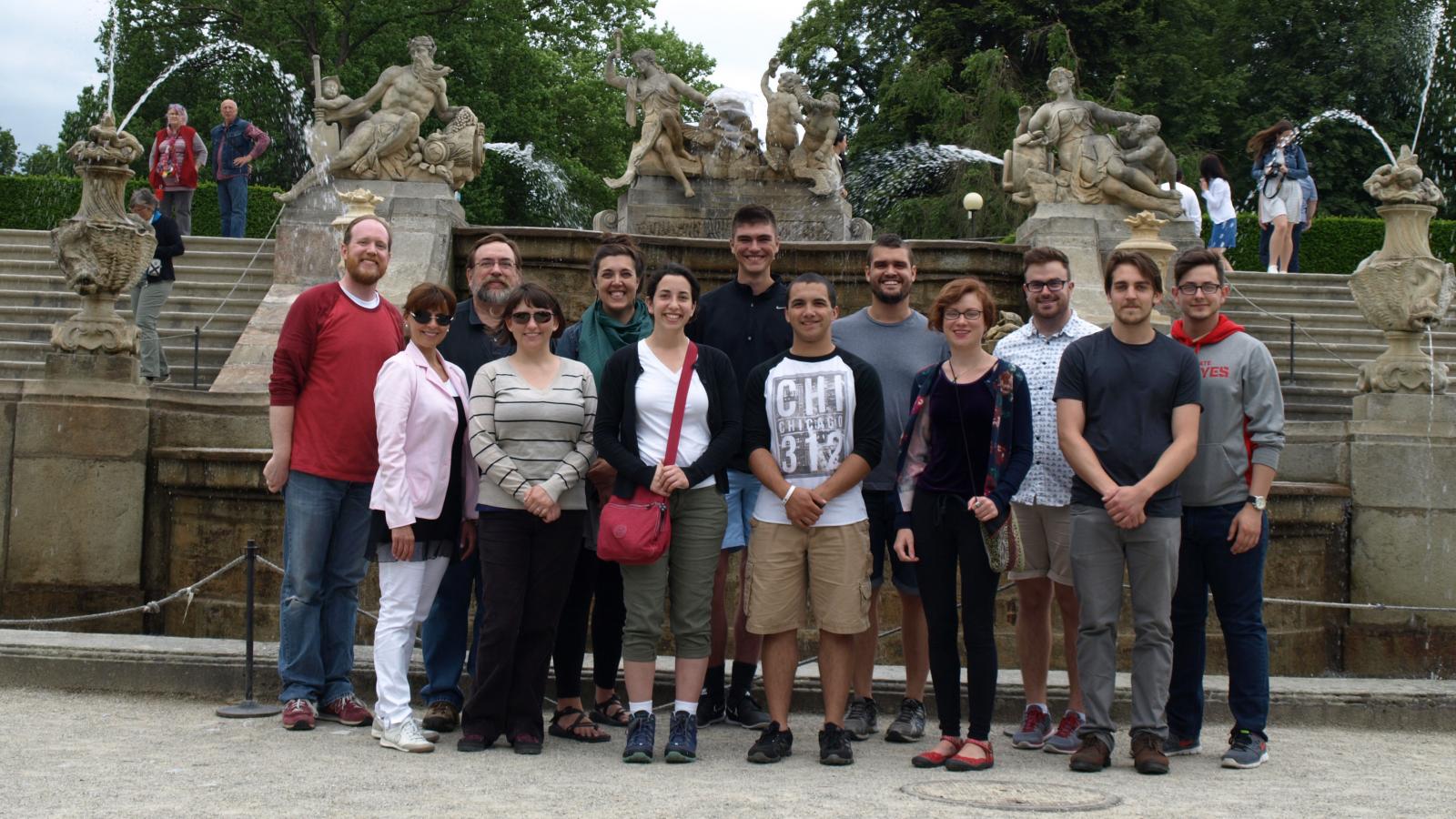 Students and faculty in Prague